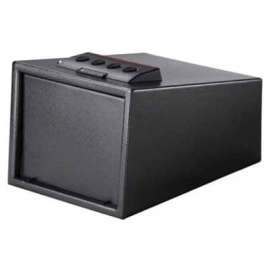 Barska Portable Safe With Biometric Lock AX12432 8-1/2"W x 10-1/2"D x 4-1/2"H Black
