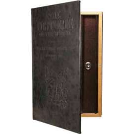 Barska Large Antique Book Diversion Safe CB11992 with Key Lock, 8-3/4"W x 2-3/4"D x 13"H, Brown