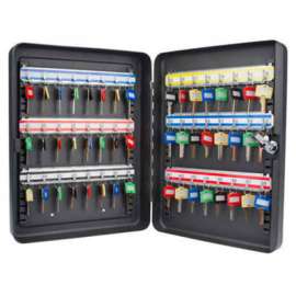 Barska Key Safe With Keyed Lock CB12484 - 48 Key Cap. 14-1/2" x 11" x 3" Black