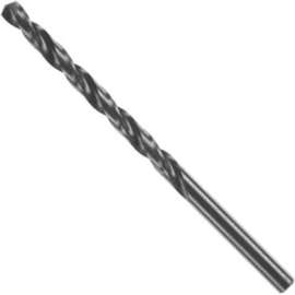 BOSCH Aircraft Drill Bits-Extra Length, 1/4"Dia, 6"L, BLK Oxide