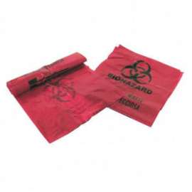 Medegen Infectious Waste Disposal Bags, 3 Gallon, 1.25 mil, 14" x 18.5", Red, 200/Box