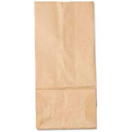 Duro Bag Paper Grocery Bags, #5, 5-1/4"W x 3-7/16"D x 10-15/16"H, Kraft, 500/Pack