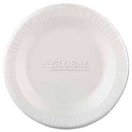 Dart 10PWQR, Laminated Foam Plates, 10 1/4" Dia., White, 500/Carton