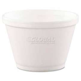 Dart DCC6SJ12, Food Container, 6 oz., Foam, White, 1000/Carton