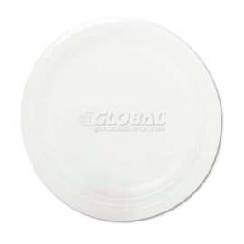 Dart 9PWQR, Laminated Foam Plate, 9" Dia., White, 125/Pack