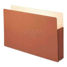Smead 3-1/2" Accordion Expansion File Pocket, Straight Tab, Lgl, Manila/Redrope, 10/Bx