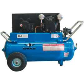 Eagle P4125H1, Portable Electric Air Compressor, 4 HP, 25 Gallon, Horizontal, 12.5 CFM