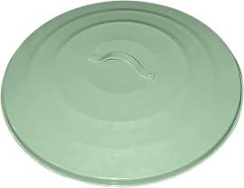 Lid for 20-Gallon Green Galvanized Steel Round Trash Can