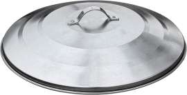 Lid for 13-Gallon Galvanized Steel Round Fire Resistant Trash Can