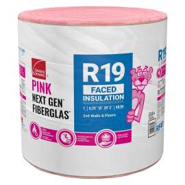 R- 19 Faced Fiberglass Insulation Roll 15 in. x 39.2 ft. (1 Roll)