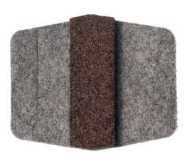 NPS - Gray Felt Floor Glides for Sled Base Chairs (Pack of 100)