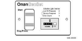ONAN DELUXE REMOTE PANEL