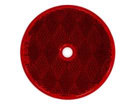 REFLECTOR RED 3-3/16IN ROUND BOLT