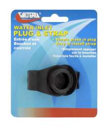 PLUG 3/4' W/STRAP BLK CD