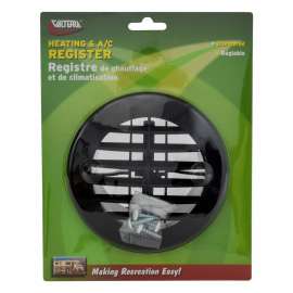 ROUND REGISTER BLACK