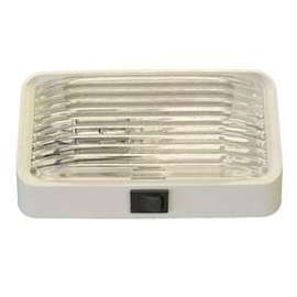 RECTANGLE PORCH/WHITE W/AMBER/CLR L