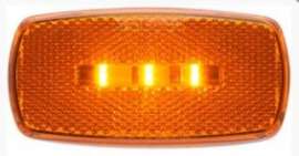 LED M/C;OVAL;WHT; AMB