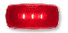 LED MARK LIGHT;OVAL;BLK BSE;RED;