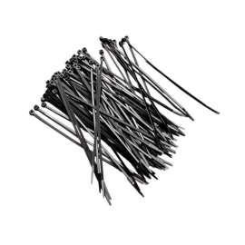 4"L Black Cable Tie, 100/Pack