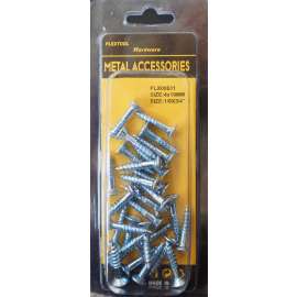 3/16 x 3/4"L Phillips Flat Head Wood Screws, 28/Pack