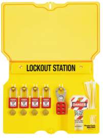 Safety Series™ Lockout Stations with Key Registration Card, 12-1/4 in H x 16 in W