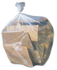 24" x 24" 10 Gal 6 Mic Clear Can Liners, 1000/Case