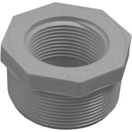 GENOVA 300 Series 34324 Pipe Reducing Bushing, 2 in MIP x 1-1/4 in FIP, White