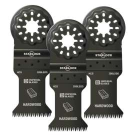 IMPERIAL BLADES Starlock IBSL220-3 Oscillating Blade, 14 TPI, HCS