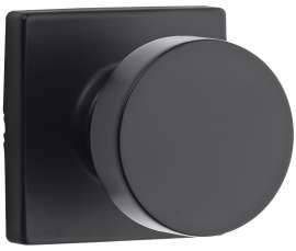 Weiser GA101 CBK514 SQT Passage Door Knob, Zinc, Iron Black