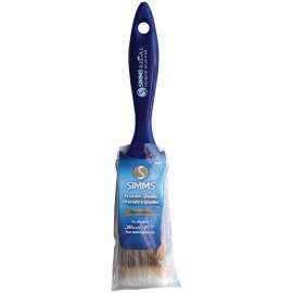 SIMMS Regal 1400-30 Flat Brush, 1-1/4 in W, 2-1/4 in L Bristle, Nylon/Polyester Bristle