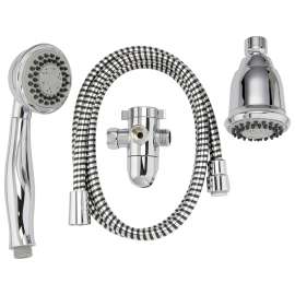 Plumb Pak K750CP Shower Head Kit, 1.8 gpm, 3-Spray Function, Polished Chrome, 60 in L Hose