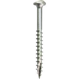 Kreg SML-C150 - 100 Pocket-Hole Screw, #8 Thread, 1-1/2 in L, Coarse Thread, Maxi-Loc Head, Square Drive, Carbon Steel