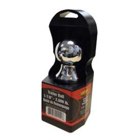 DYNALINE 11153P Trailer Ball, 2 in Dia Ball, 1 in Dia Shank, 5000 lb Gross Towing, Steel