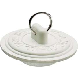 Plumb Pak Duo Fit Series PP820-3 Drain Stopper, Rubber, White, For: 1 to 1-3/8 in Sink