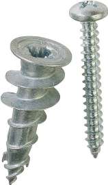 Buildex E-Z Ancor 29503 Hollow Wall Anchor, 1-1/4 in L, Zinc, Zinc, 50 lb