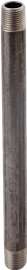 ProSource Nipple, 1 in, 30 in L, Male, SCH 40 Schedule, Steel