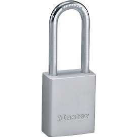 Master Lock 570DLHPF Padlock, 1-1/2 in W Body, 2 in H Shackle, Aluminum