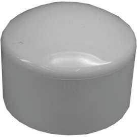 GENOVA 300 Series 30153 Pipe Cap, 3 in Slip Joint, White