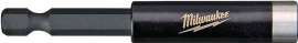 Milwaukee SHOCKWAVE 48-32-4503 Bit Holder with C-Ring, 1/4 in Drive, Hex Drive, 1/4 in Shank, Hex Shank, Steel