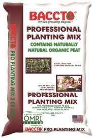 BACCTO 1732 Planting Mix, 2 cu-ft Coverage Area, Solid, Dark Brown/Light Brown Bag