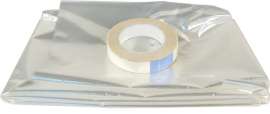 Climaloc CI12782 Insulating Shrink Film, 80 in W, 0.6 mil Thick, 86 in L, Clear