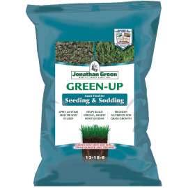Jonathan Green Green-Up 11543 Seeding and Sodding Fertilizer, 45 lb Bag, Granular, 12-18-8 N-P-K Ratio