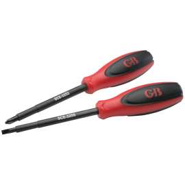 GB SCE-3262 Screwdriver Set, 2-Piece, Vanadium Steel, Red
