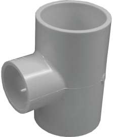 GENOVA 300 Series 31435 Pipe Reducing Tee, 2 x 1 in Run, Slip Run Connection, 2 in Branch, Slip Joint Branch Connection