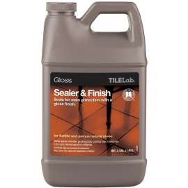 CUSTOM TileLab TLGLSSHG Sealer and Finish, Liquid, Clear, 0.5 gal, Bottle