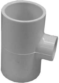 GENOVA 300 Series 31495 Pipe Reducing Tee, 1-1/2 x 1 in Run, Slip Run Connection, 1-1/2 in Branch