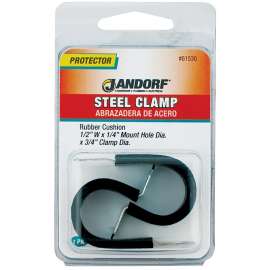Jandorf 61530 Cushion Clamp, Rubber/Steel, Black