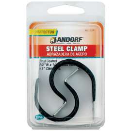 Jandorf 61534 Loom Clamp, Steel/Vinyl, Black