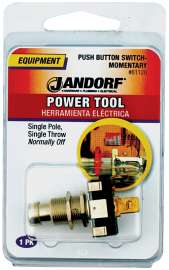 Jandorf 61120 Switch, 10/15 A, 125/250 V, SPST, Tab Terminal