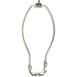 Jandorf 60125 Lamp Harp, 10 in L, Brushed Pewter Fixture